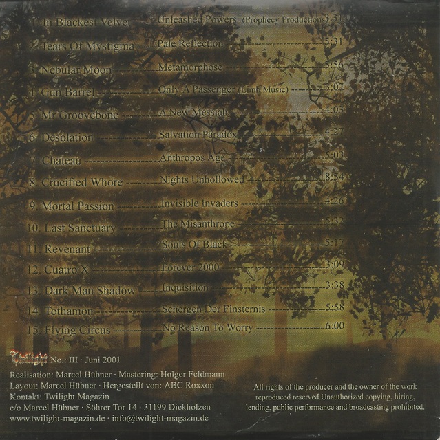 Various Artists - Twilight - Into The Darkness Sampler III (2)