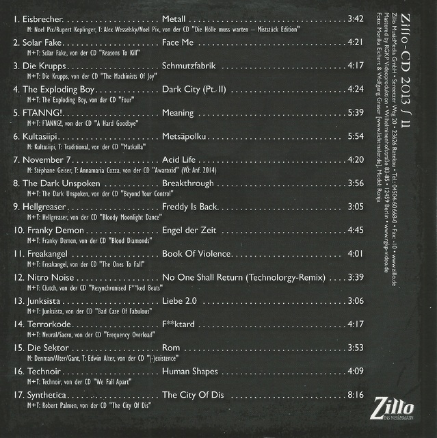 Various Artists - Zillo - CD 11-2013 (2)