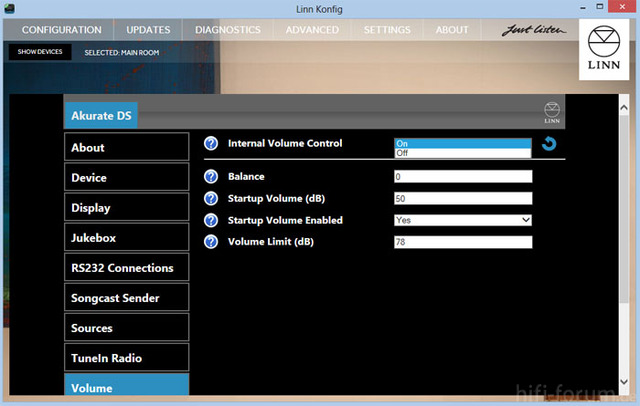 Linn_Konfig_Lautstarke