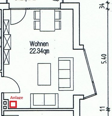 Grundriss Wohnzimmer 