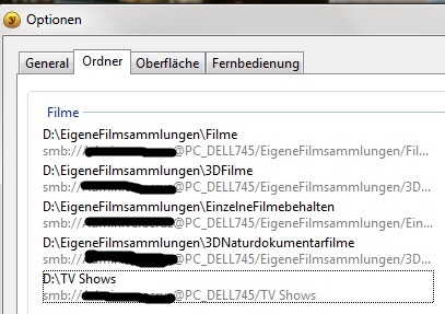 Ordnereinstellungen In Yadis
