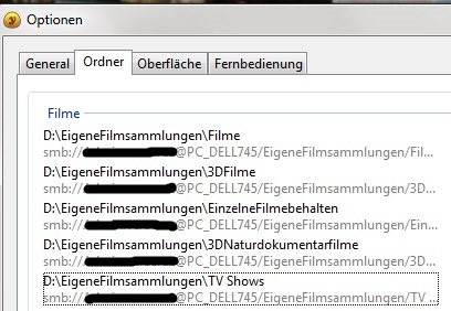 Ordnereinstellungen In Yadis