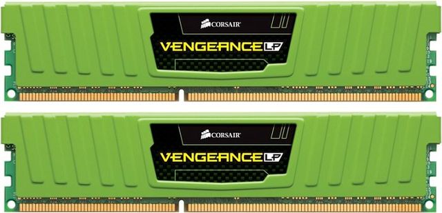 Corsair Vengeance Low Profile 8GB Kit, gruen, DDR3 1600MHz CL 9-9-9-24 CML8GX3M2A1600C9G