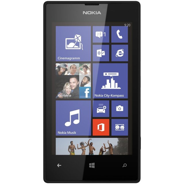 Nokia Lumia 520 black front