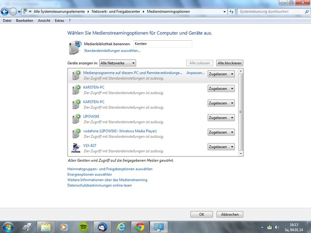 Probleme Streaming Windows 8, Mediacenter - HIFI-FORUM