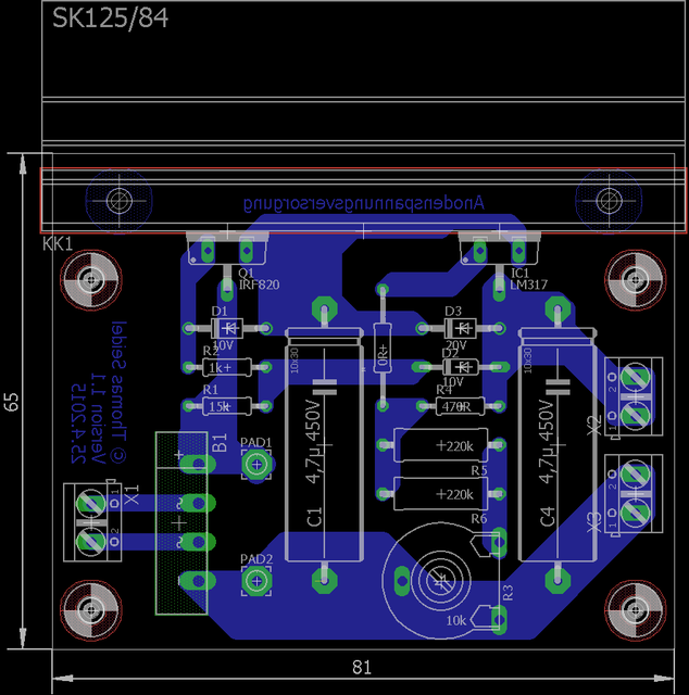 Layout LM317