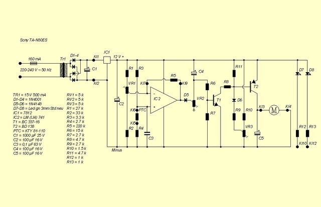 Sony TA-N77-80 TA-F7u8xx Khlung Schemas