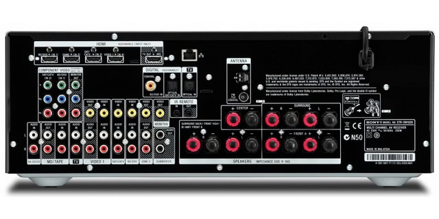 STR-DN1020 AV-Receiver Rückseite