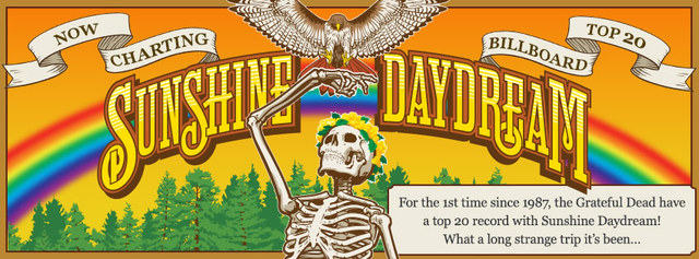 Grateful Dead Facebook Branding Banner Sunshine Daydream Billboard Top 20 Homepage V2