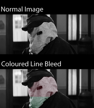 Coloured Line Bleed