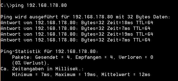 Ping-Zeiten 