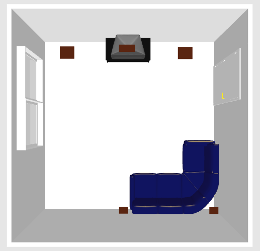 Positionierung Rear LS Mit Ecksofa