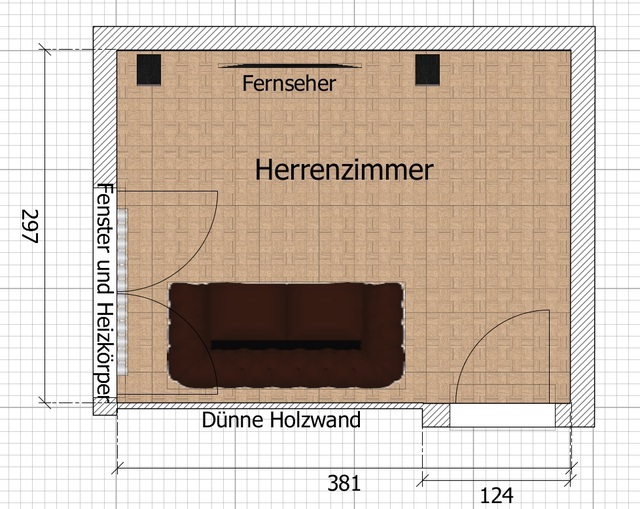 Grundriss - Herrenzimmer