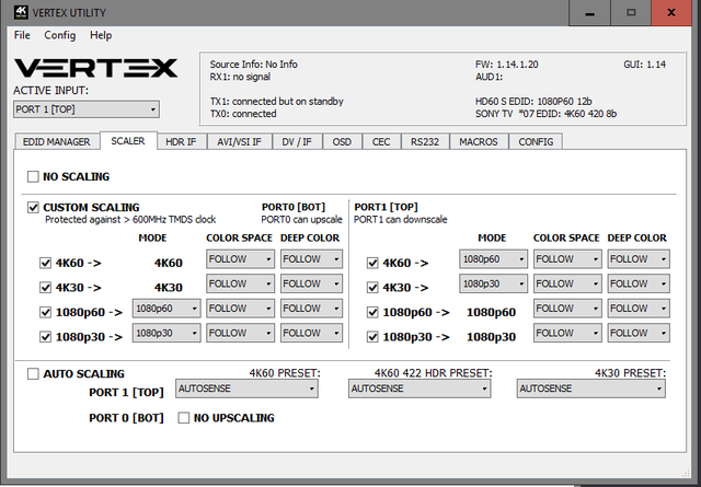 Vertex Scaling