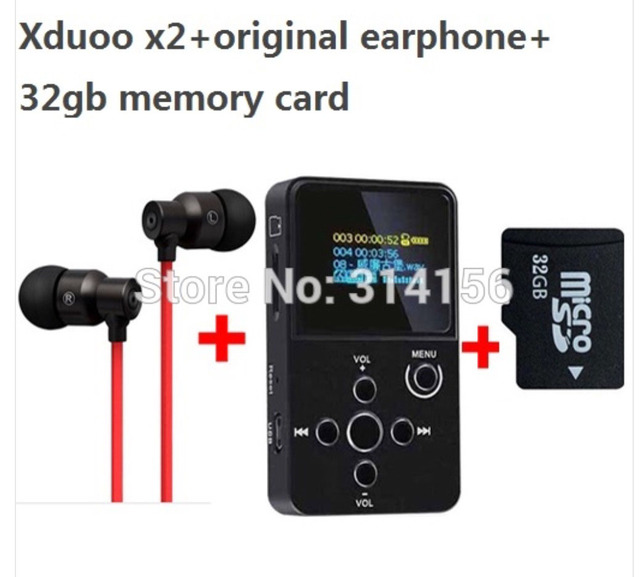 with_32GB_TF_card__Fokoos_earphone_gift__XDUOO_X2_HIFI_MP3_digital_audio_Music_Player_with_OLED_Scre