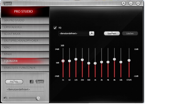 Pro Studio Einstellungen Sound Blaster Z