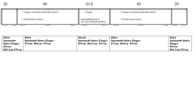 Abmessungen Wohnwand