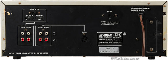 Technics EQ SH 8065 Rear