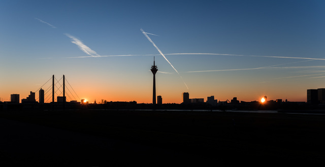 Sonnenaufgang Düsseldorf