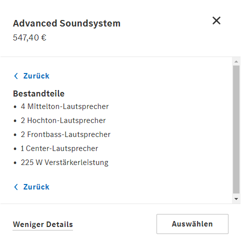 Advanced Soundsystem Bestandteile