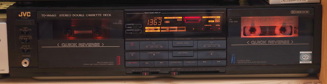 Tapedeck JVC TD W660 Mit Cassettenfachbeleuchtung