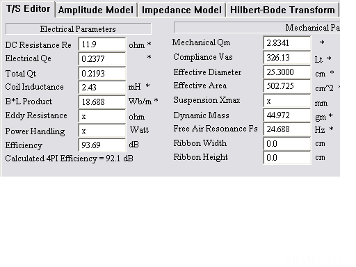 Altec 411 8C TS Measured