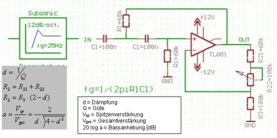 Subsonic Formeln