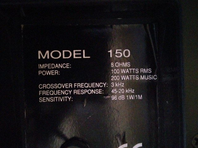 Eminence Model 150