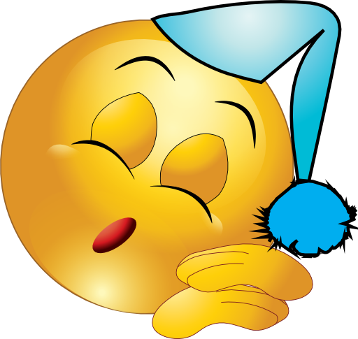 Collection Sleepy Smiley Cliparts