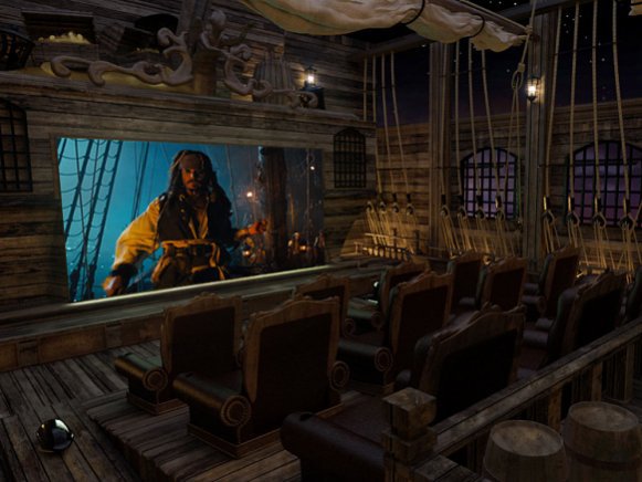Elite Home Theater Seating Pirates Of The Caribbean Themed Home Theater 