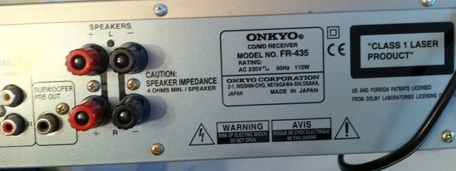 Onkyo FR 435