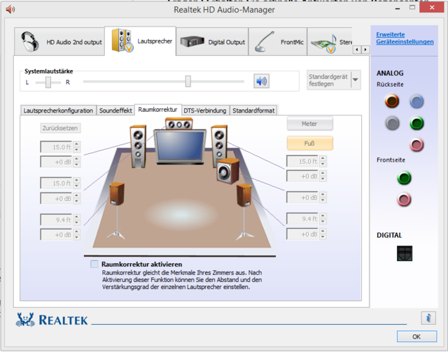 Raumkorrektur Realtek