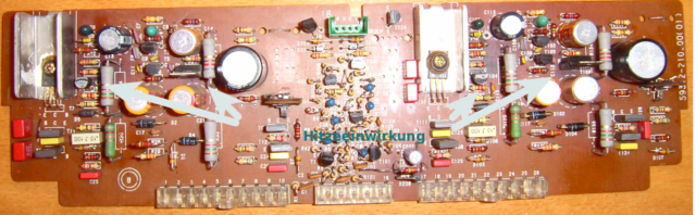 V5000 NF Board Mit Hitzeschaden