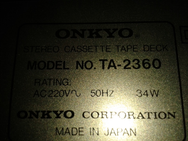 Onkyo Ta 2360