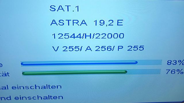 Signalinfo Vom Receiver (keine Aussetzer)