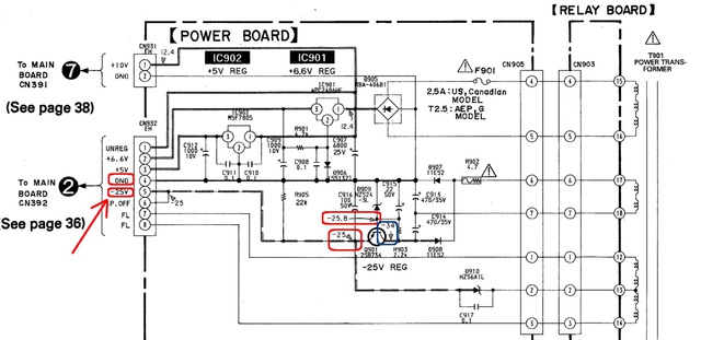 POWER BOARD 670ES -25V