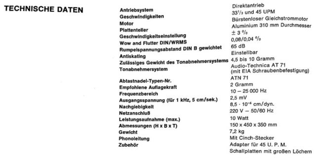 Technische Daten Graetz HSP200