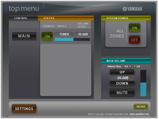 RX V500D Webconsole (3)