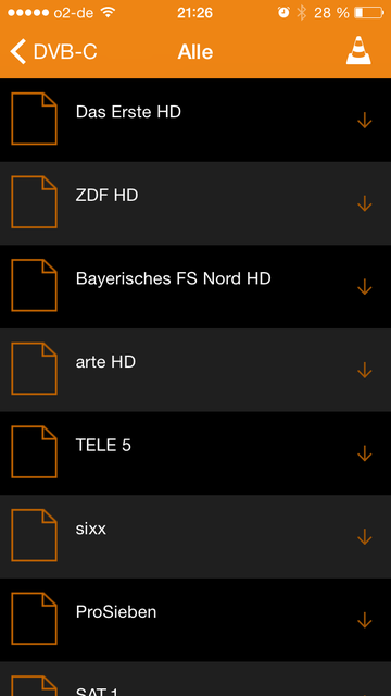 DVB-via-IP Mit Panasonic Viera Auf IOS Mit VLC