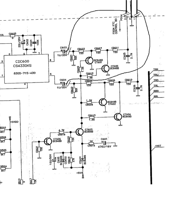 Grundig Fine Arts IR _ Mute Schaltung