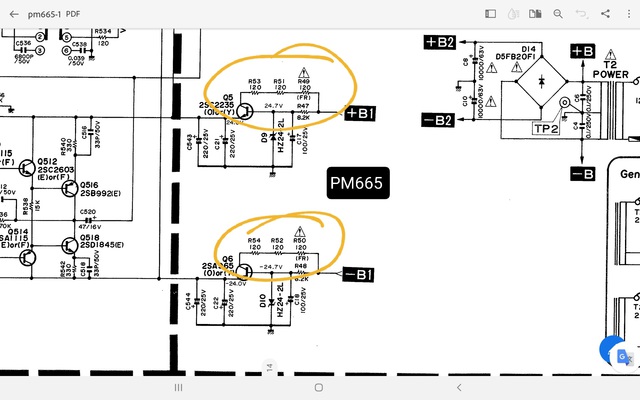 PM665 Bauteile Schaltplan Unterschied