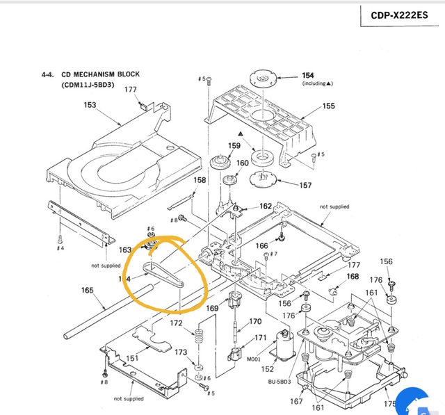 Sony X222es Cd Treibriemen