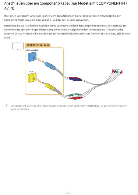 Component Anschlu