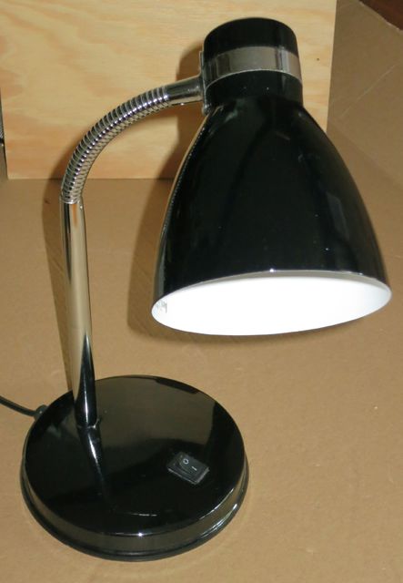 Nachttischlampe schwarz