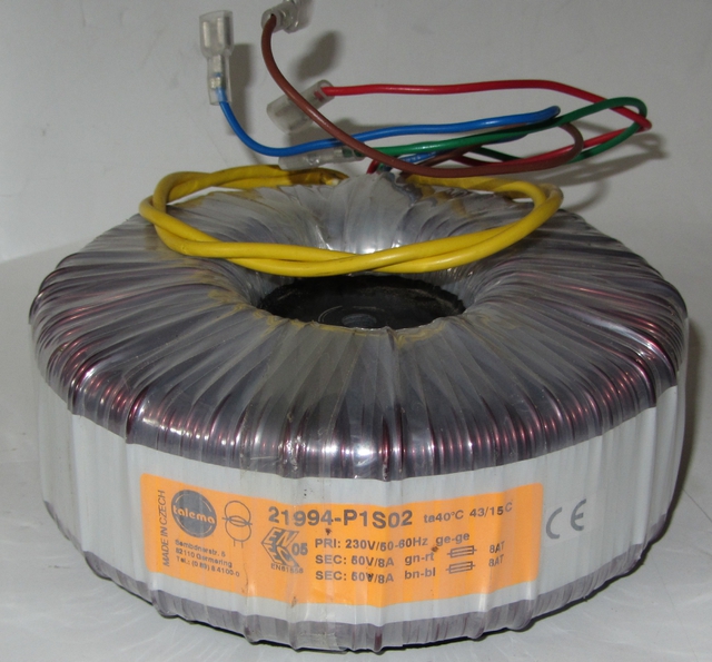 Ringkerntrafo 2x 50V_8A