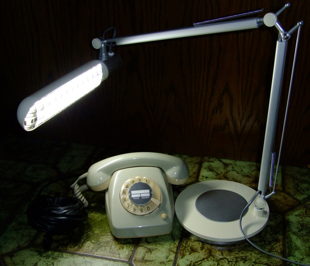 Sprachlabor Telefon Lampe