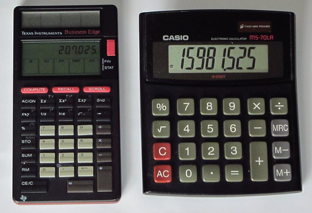 Taschenrechner Ti und Casio