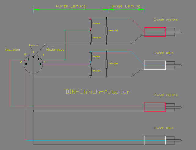 DIN-Chinch-Adapter