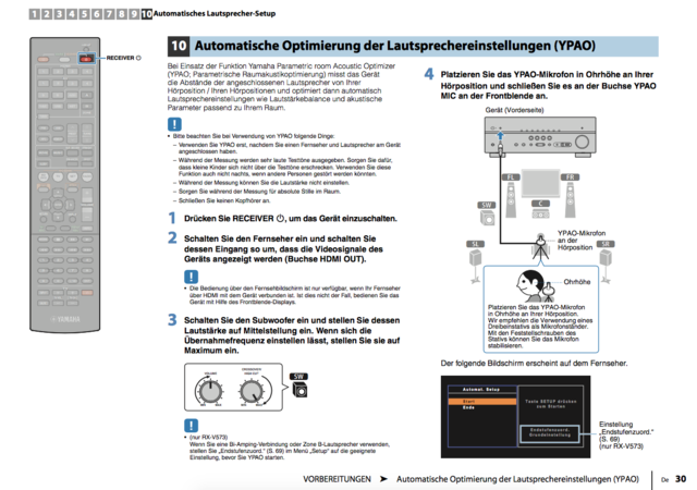 AVR-Einmessung