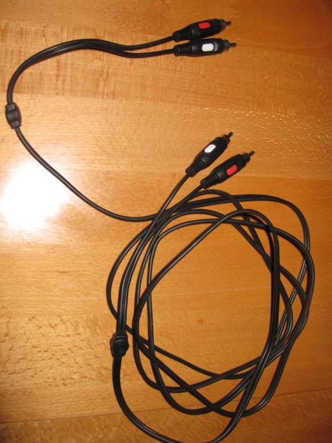 Chinch-Kabel Weiss-rot